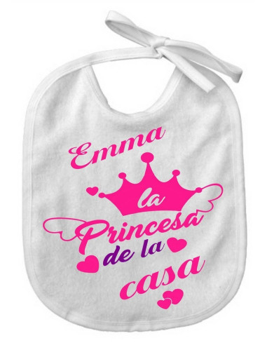 Babero La princesa de la casa