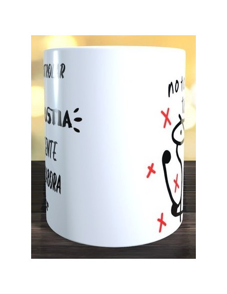 Taza intento controlar mi mala hostia