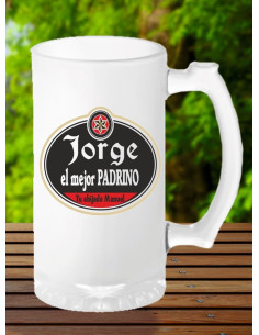 Jarra cerveza ESTRELLA GALICIA PADRINOS 2