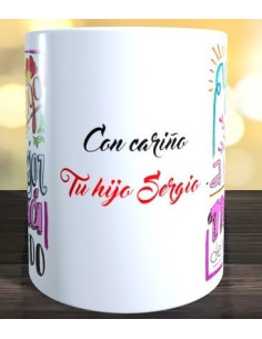 Taza  Yo tengo la mejor mamá del mundo 2