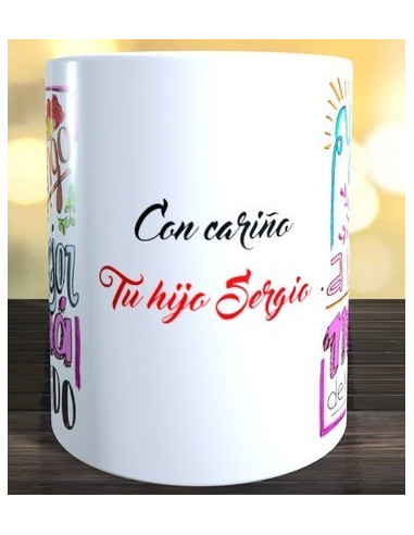 Taza  Yo tengo la mejor mamá del mundo