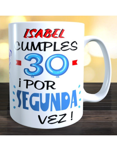Taza  Cumples X por segunda vez