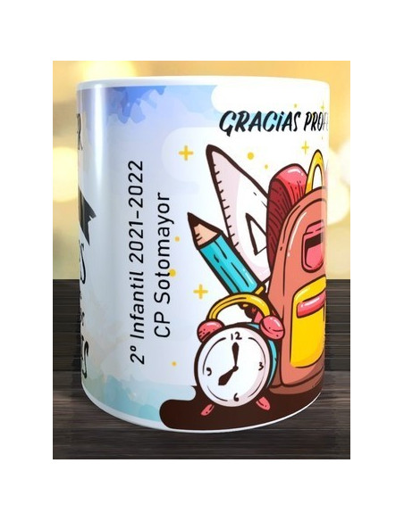 Taza enseñar es dejar huellas en nuestros corazones