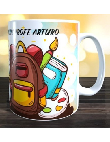 Taza enseñar es dejar huellas en nuestros corazones
