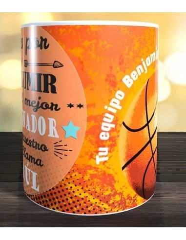 Taza regalo entrenador de baloncesto