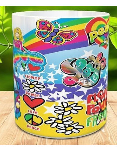 Taza Love flower power 2