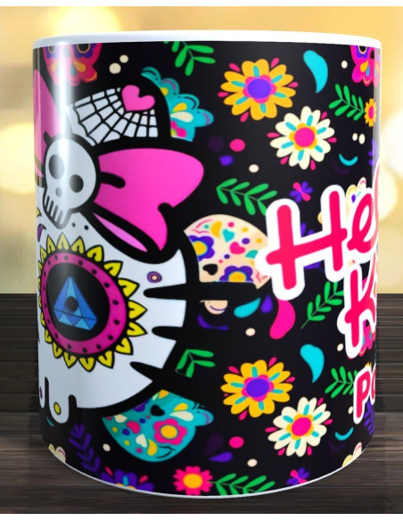 Taza Calavera Hello Kitty