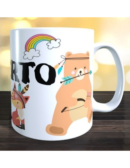 Taza infantil animales
