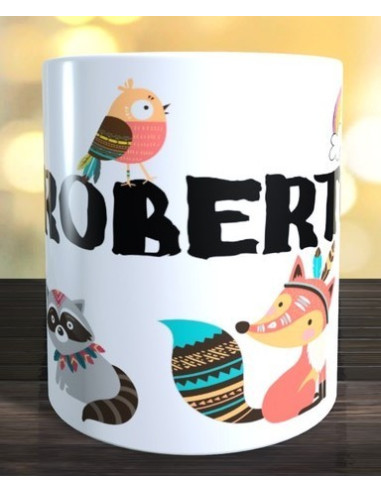 Taza infantil animales