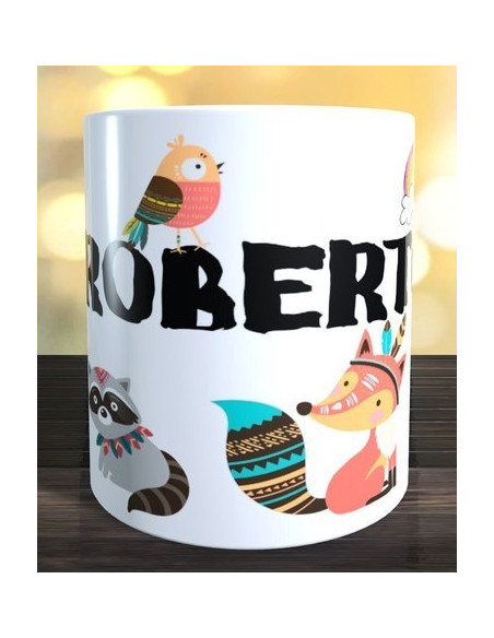 Taza infantil animales