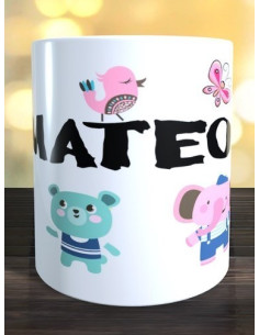 Taza infantil animales 2