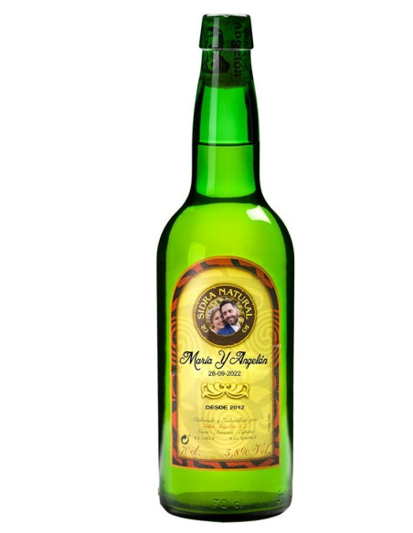 Botella sidra personalizada