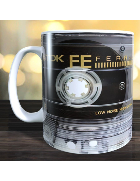 Taza cinta cassette musica