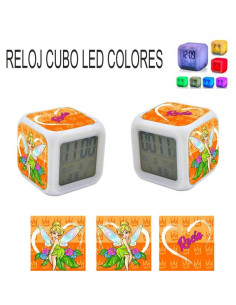 Reloj despertador CAMPANILLA con luz de colores 2