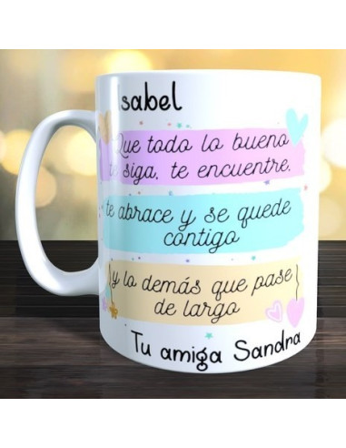 Taza que todo lo bueno te siga