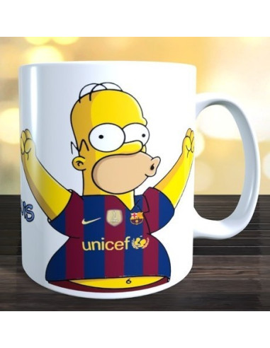 Taza FC Barcelona Hommer Simpson