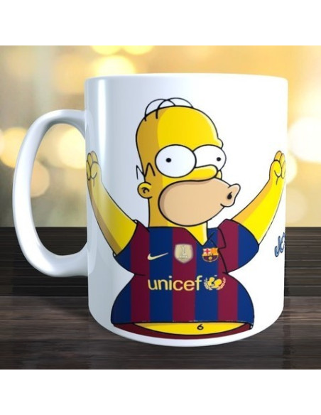Taza FC Barcelona Hommer Simpson