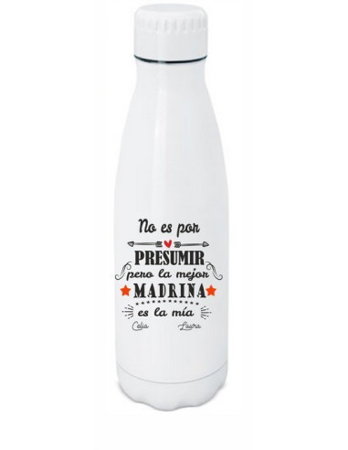Botella personalizada madrina