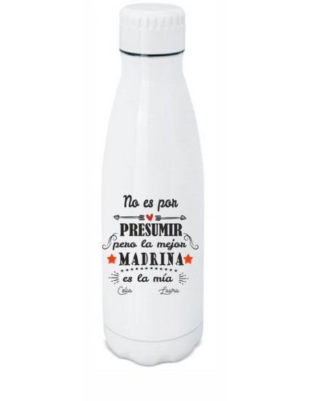 Botella personalizada madrina