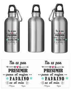 Cantimplora personalizada PADRINO 2