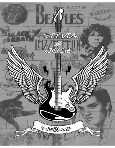 Lienzo Rock and Roll