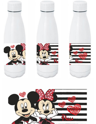 Botella personalizada Mickey & Minnie