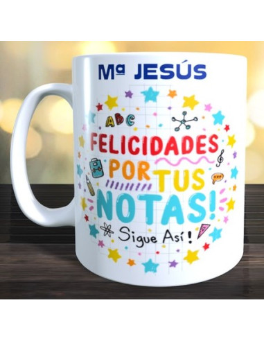Taza felicidades por las notas