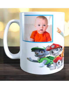 Taza Patrulla Canina con foto y nombre 2