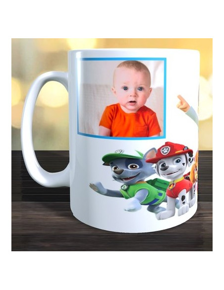 Taza Patrulla Canina con foto y nombre