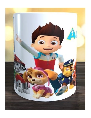 Taza Patrulla Canina con foto y nombre