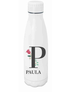 Botella personalizada con inicial y nombre