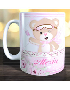 Taza osito con nombre