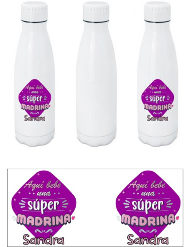 Botella regalo madrina