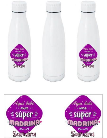 Botella regalo madrina