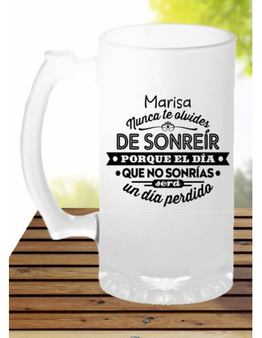 Jarra nunca te olvides de sonreir