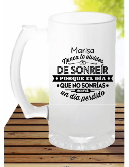 Jarra nunca te olvides de sonreir