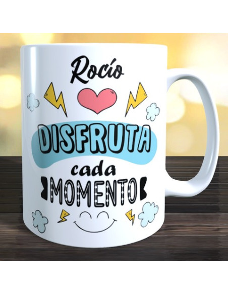 Taza disfruta cada momento