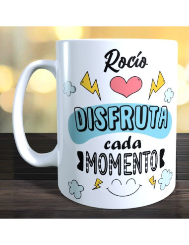 Taza disfruta cada momento