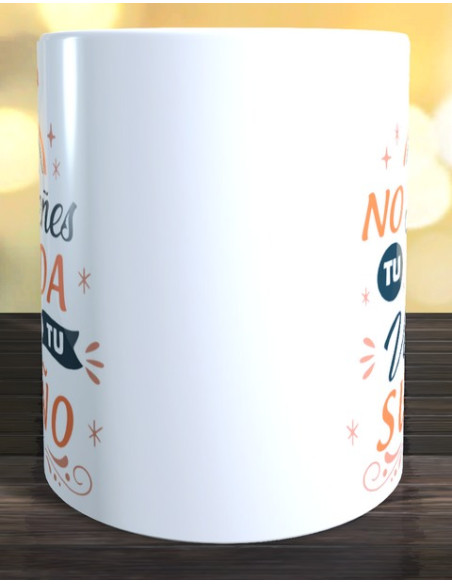Taza no sueñes tu vida vive tu sueño personalizada