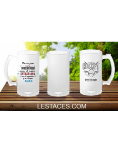 Jarra cerveza regalo entrenador Hockey Linea 2