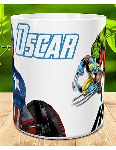 Taza super heroes