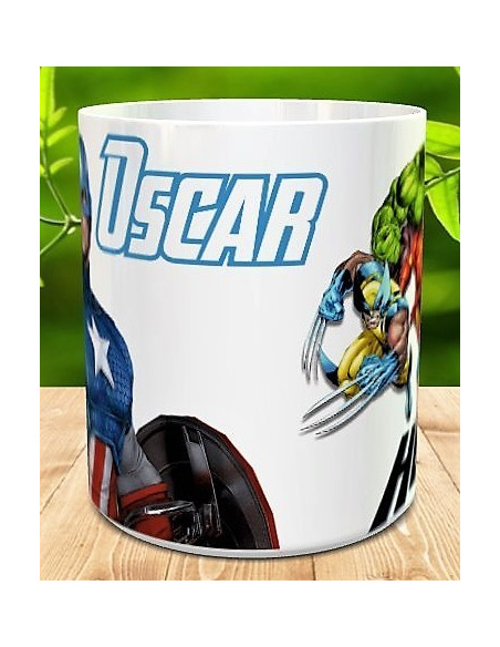 Taza super heroes