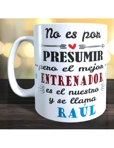 Taza regalo entrenador Hockey Linea