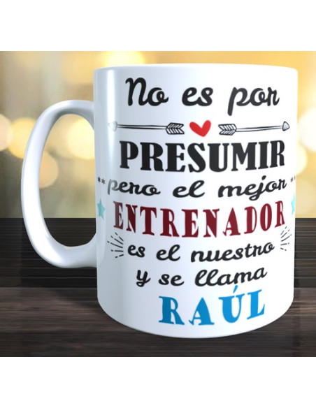 Taza regalo entrenador Hockey Linea