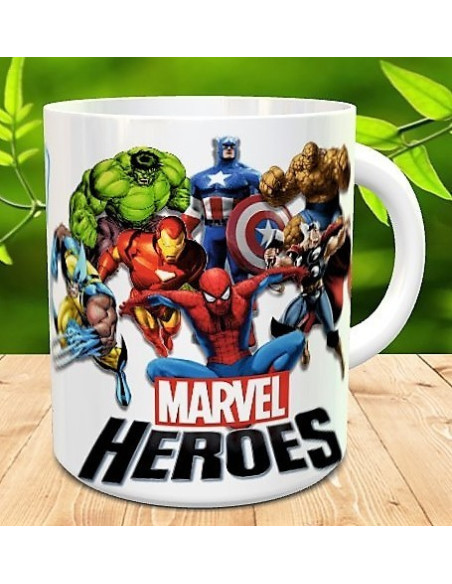 Taza super heroes