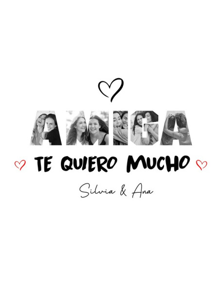 Caja para regalar a AMIGA con fotos