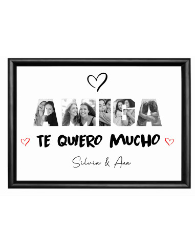 Cuadro para regalar a AMIGA con fotos