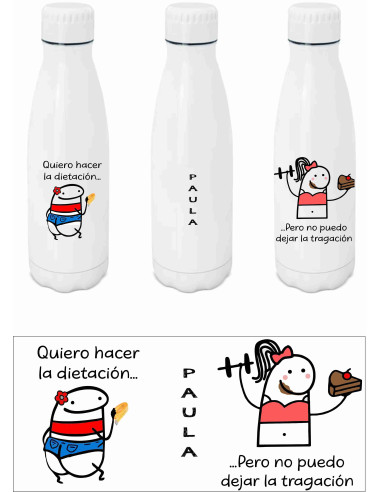 Botella quiero hacer la dietacion