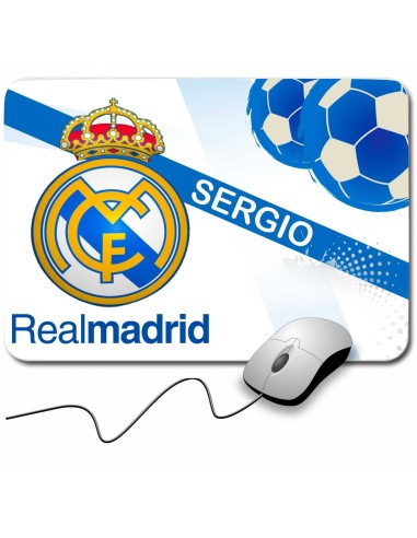 PACK Portalápices madera Real Madrid + Alfombrilla