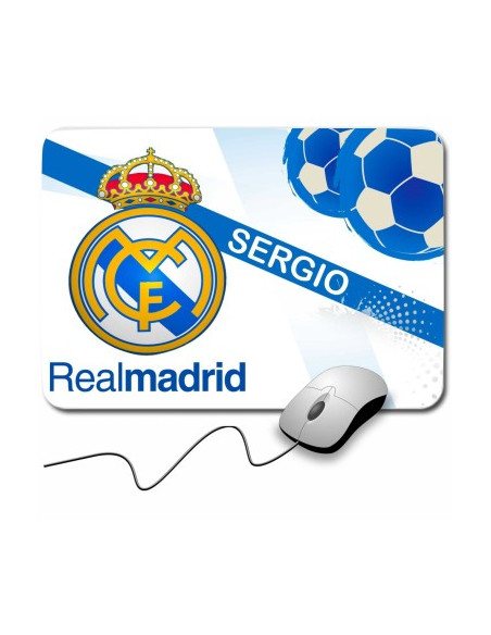 PACK Portalápices madera Real Madrid + Alfombrilla